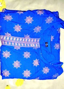 Blue Printed Kurta