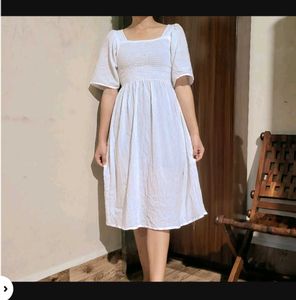 Cotton White Dress