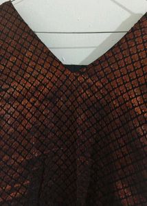 Patterned Brown Top