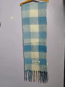 Acne Studios Blue Check Scarf