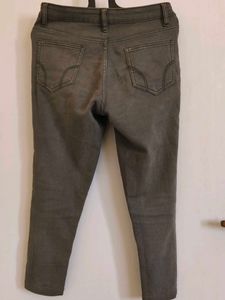 Olive Green Slim Fit Jeans