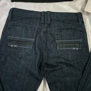 Sparkly Low Waist Bootcut Denim Y2K Vintage