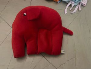 Red Elephant Mustard Seeds Pillow
