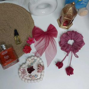 Combo Of 9 Pcs Hair Accessories 😍