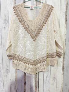 Boho Crochet Trim Tunic Kurti
