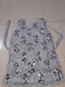 Cute Silver Sequin Top