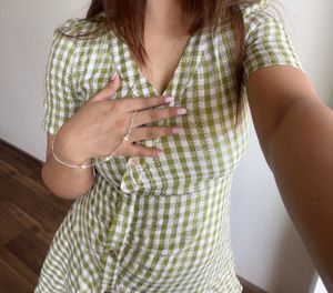 Green Gingham Dress✨