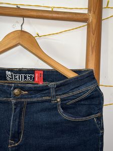 Shaper Stretchable Blue Skinny Denim For Women