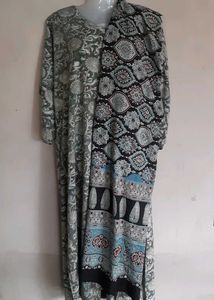 Kalamkari Print Kurta With Duppatta
