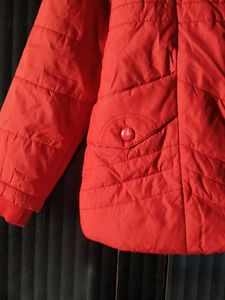 Red Puffer Jacket For Kids (11-14) Years