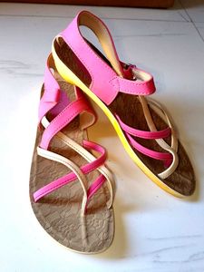 Pink Strappy Sandals
