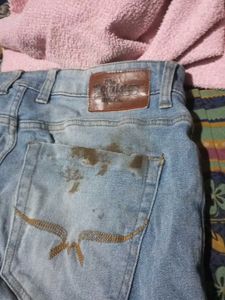 Ripped Blue Denim Jeans