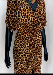 Kim Kardashian Inspired Animal Print Dress