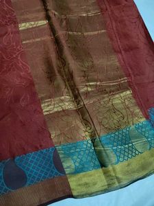 Elegant Maroon Saree