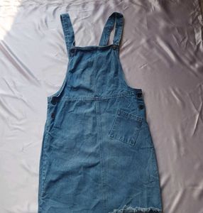 Denim Dungaree Dress