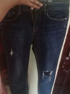 Mom Fit  Dark Blue Jean