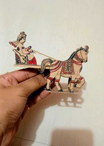Wooden Horse 🐎 Chariot showpiece