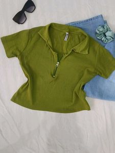 Body Fitted Cute Stretchable Top ❤️