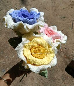 Handmade Crochet Rose Flower