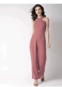 Dusty Rose Halter Jumpsuit