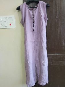Elegant Lavender Sleeveless Kurta