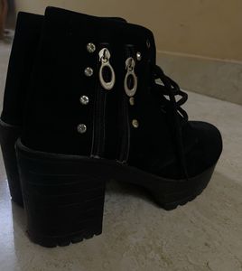 Black Heeled Ankle Boots