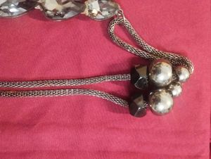 Silver Tone Circle Pendant Necklace