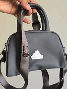 Adidas Rubberised Mini Grey Bag