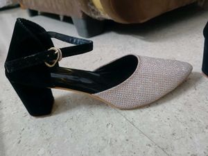 Velvet +Glitter Heel