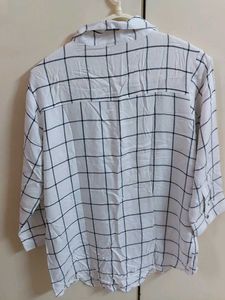 Checked White Shirt