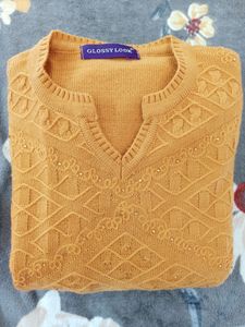 Orange Woollen Kurta