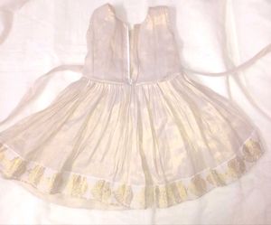 Cream Golden Baby Dress