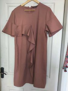 Wardrobe By Westside Blush Pink Ruffle Dres