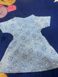 Cute Cat Print Baby Dress