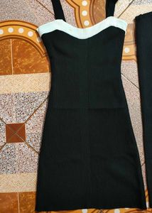 Black Bodycon Dress With Unique Sleeves