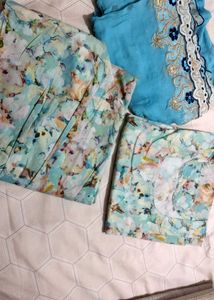 😍Floral Print Dupatta Set
