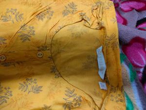 Mustard Floral Dress
