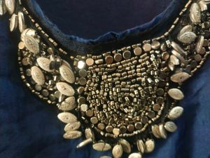 Embellished Blue Top