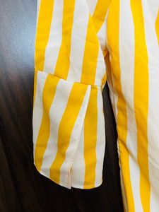 Bright And Beautiful Yellow Off Shoulder Top of Si