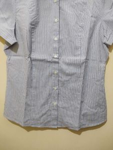 Mark And Spencer Blue White Striped Formal Shirt