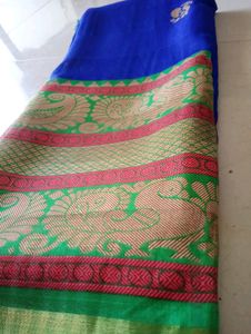 🆕 OFFER BLUE SAREE💙💚✨