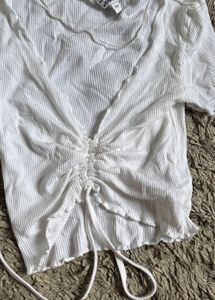 White crop top