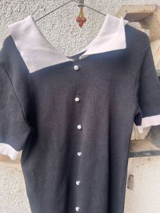 Korean Mini Black Dress (LBD) For Women