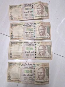 Old 500 Rupees Note