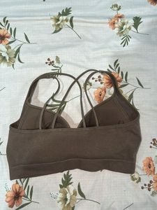 2 Stylish Grey &amp; brown Sports Bra