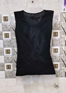 Y2K Black Embellished Sleeveless Top