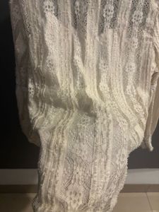 Lace Balloon Sleeve Top