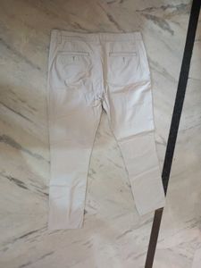 Men Off White Casual Pants Chino