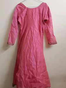 Pink Embellished Kurti