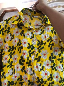 Combo 2 T-shirts Tie and Dye, Floral Yellow